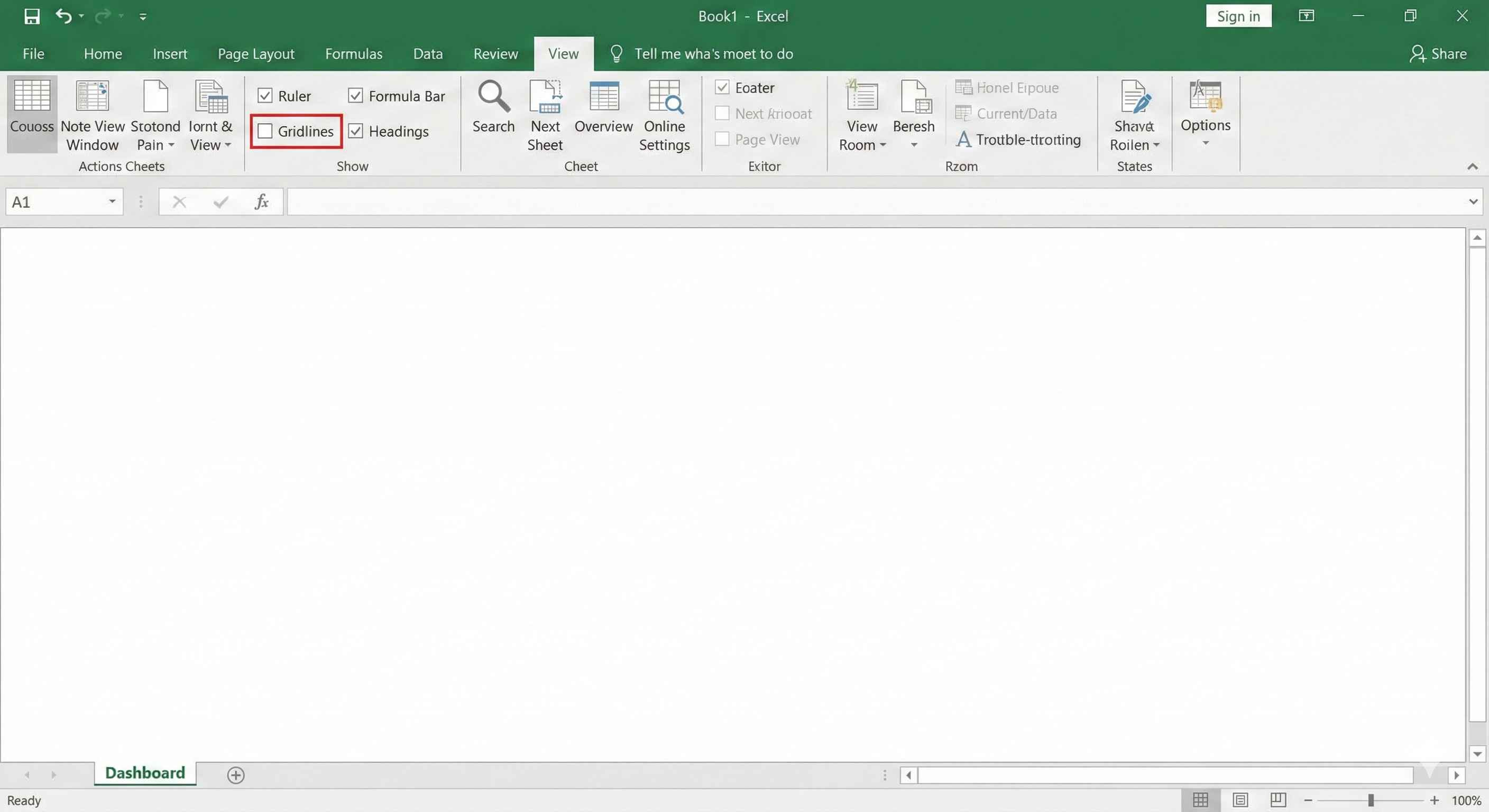 Dashboard Clean Sheet