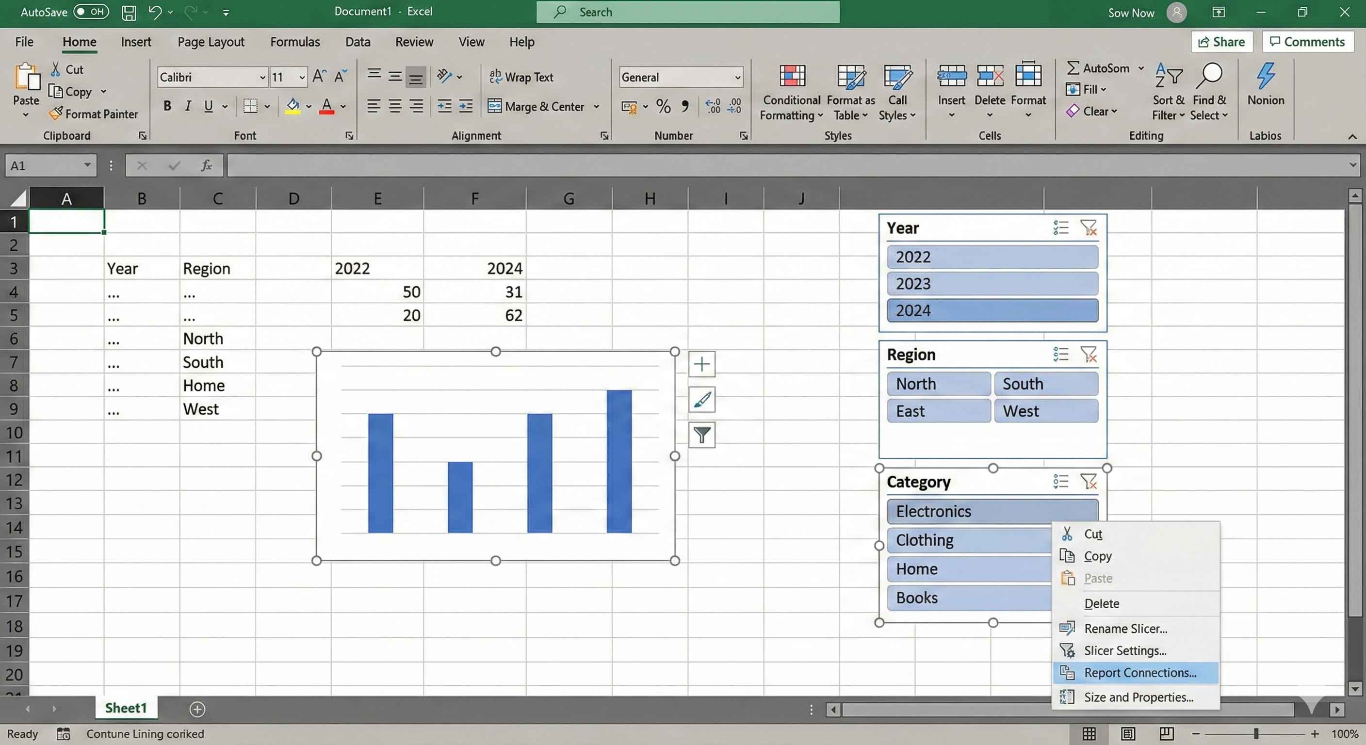 Dashboard with Slicers