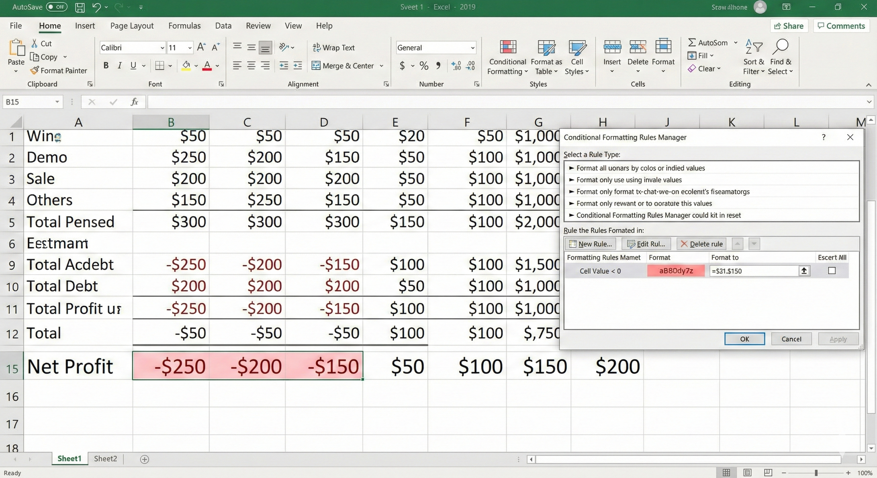 Conditional Formatting