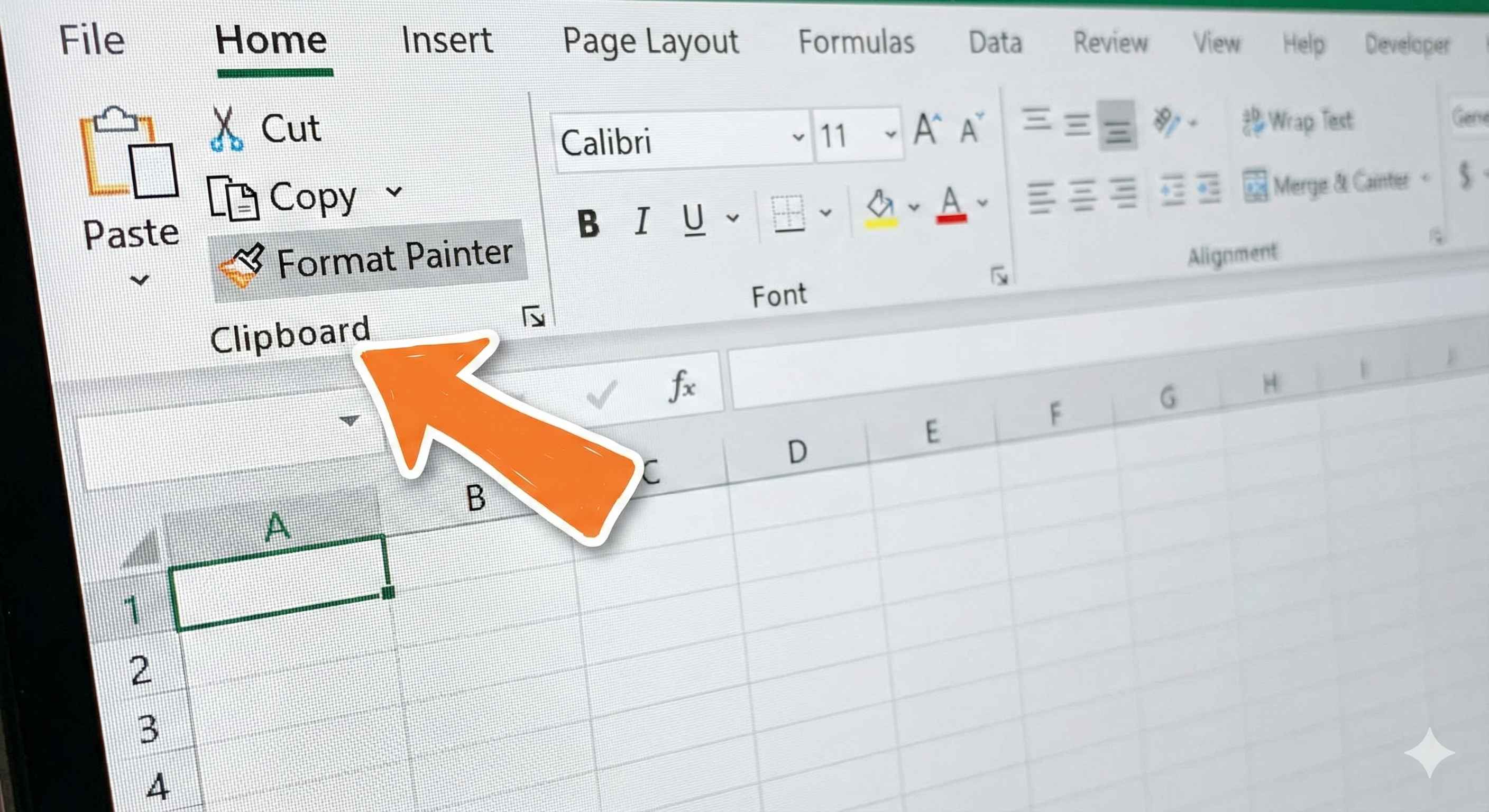 Double Click Format Painter Step 1